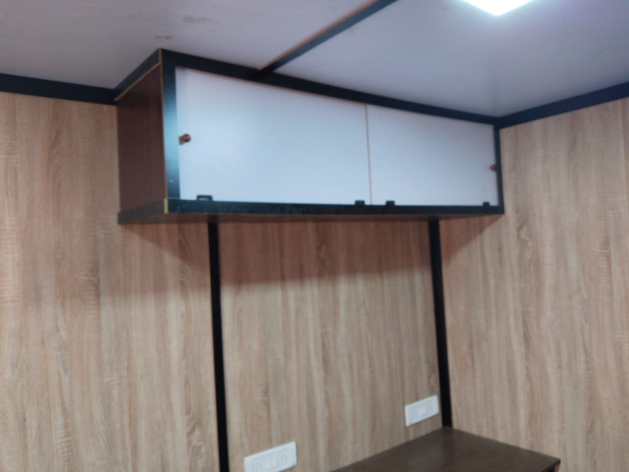 Container home in mountain setting